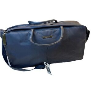 DKNY Mini Duffel Style Bag Vintage 90s Y2K Gunmetal Gray Donna Karan New York